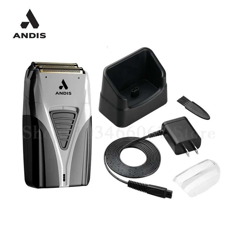 original Andis Profoil Lithium Plus 17255 Barber Hair Cleaning Electric For Men Beard Stubble Razor Titanium Foil Shaver