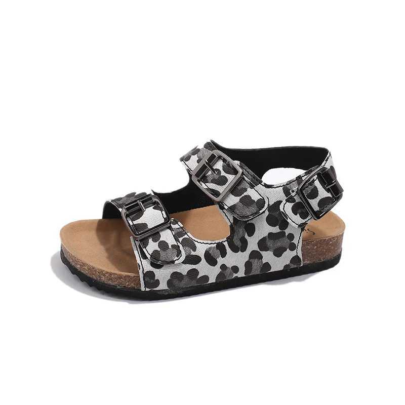 Childrens Fashion Boys Sandals Fashion Leopard Snow Shoes Childrens Summer Shoes Neutral 2024 New Beach Sandals Open Lace Soft W250108