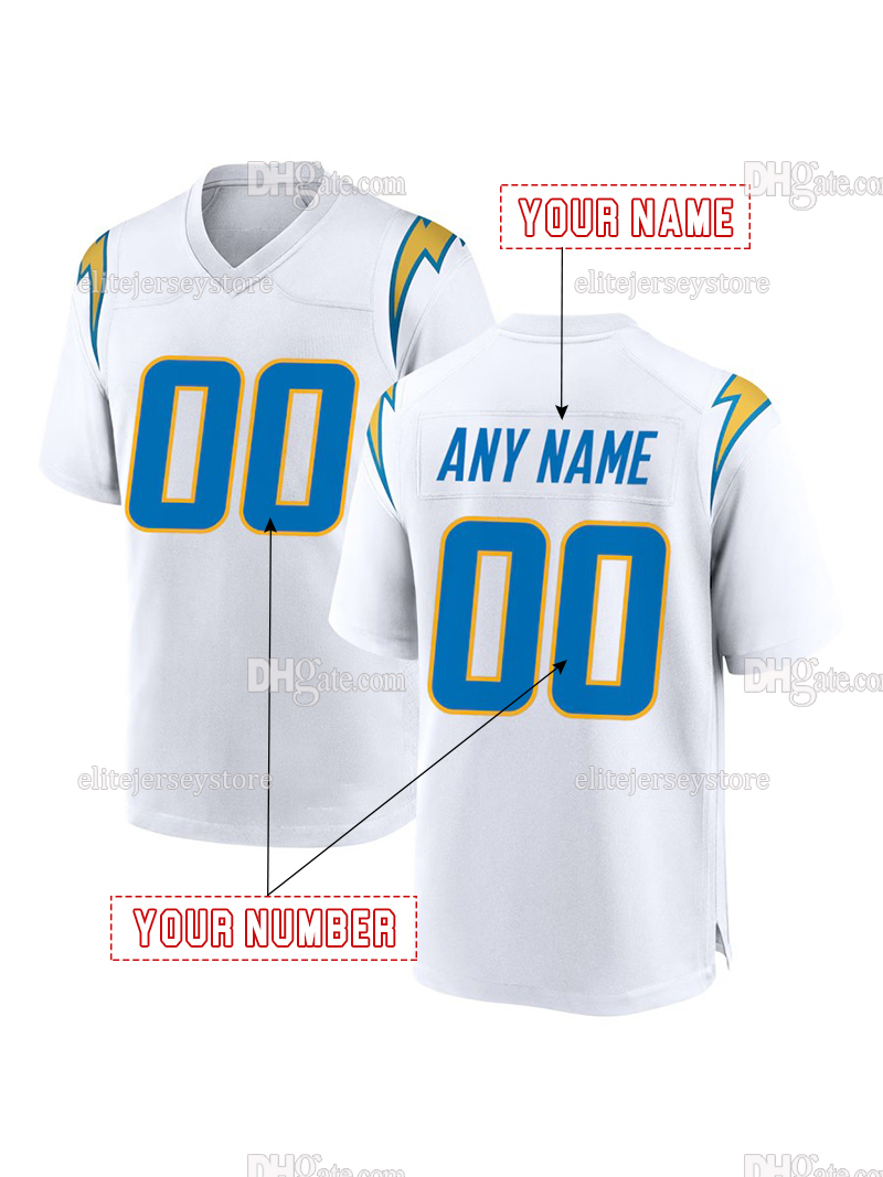 Personalized Custom Football Jersey McConkey Herbert Tomlinso Men Women Youth Any Name Number Embroidered Letter Number Design Polyester