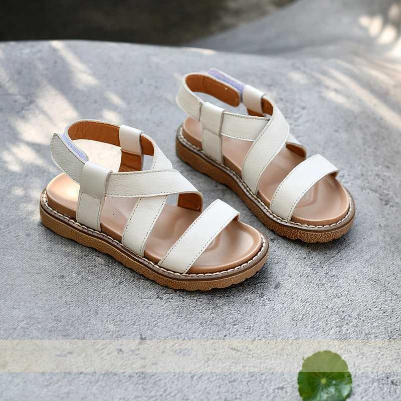 Summer girls sandals childrens beach shoes genuine leather water shoes trend childrens shoes W250108