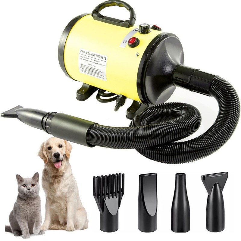 Pet Water Blower Large Dog Hair Dryer High Power Low Noise Strong Wind Fast Drying Golden Hair Dogs Blow Box Pets Supplies