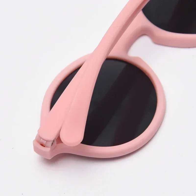 0-4 year old baby silicone glasses UV400 protection TPEE polarizing band baby girl flexible sunglasses with free silicone strap W250109