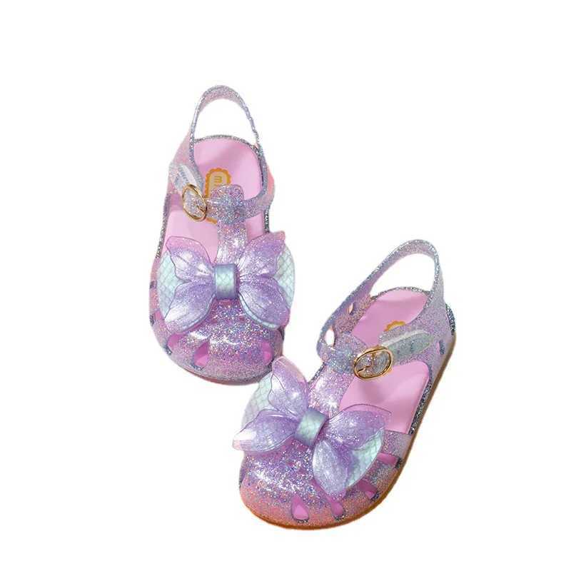 2024 Summer New Childrens Sandals Girls Princess Shoes Baby Sandals Fashion Casual Jelly Shoes W250108