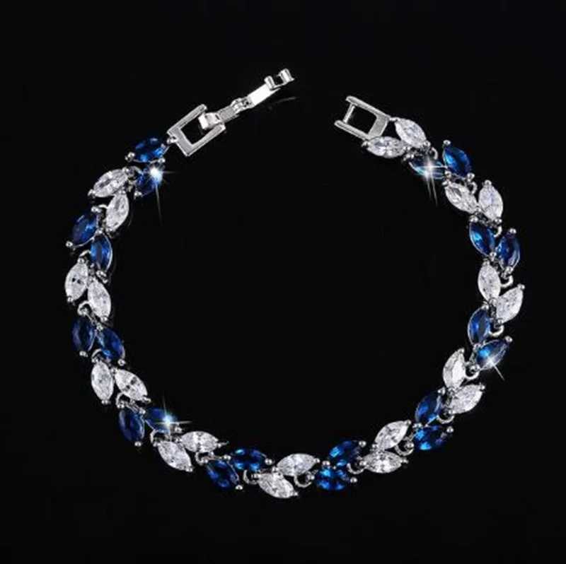Exquisite Shining Rhinestone Zirconia Geometric Tennis Bracelet Women Fashion Trend Dinner Party Jewelry Girls GiftXJ250109
