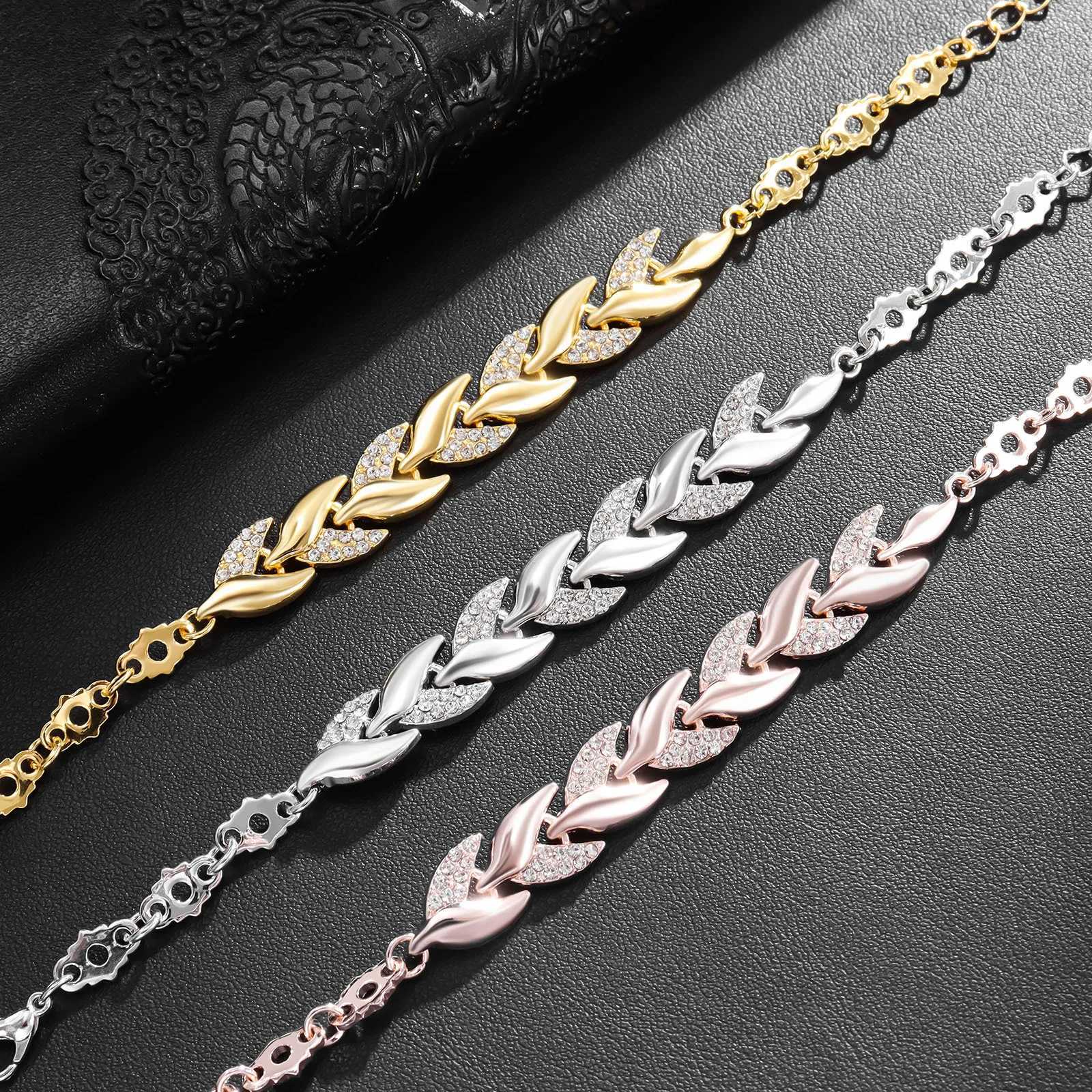 Luxury Braided Bracelet Charm Crystal Wedding Bracelets For Women Anniversary Valentines Day Gifts Aesthetic JewelryXJ250109