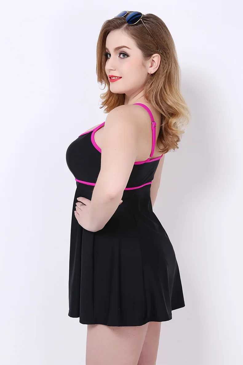Women Plus Size Swim Dr Costume Swimsuit Skirted Swimwear Beachwear Strap New Vintage Womens Jumpsuit 2021 One PieceXJ240108