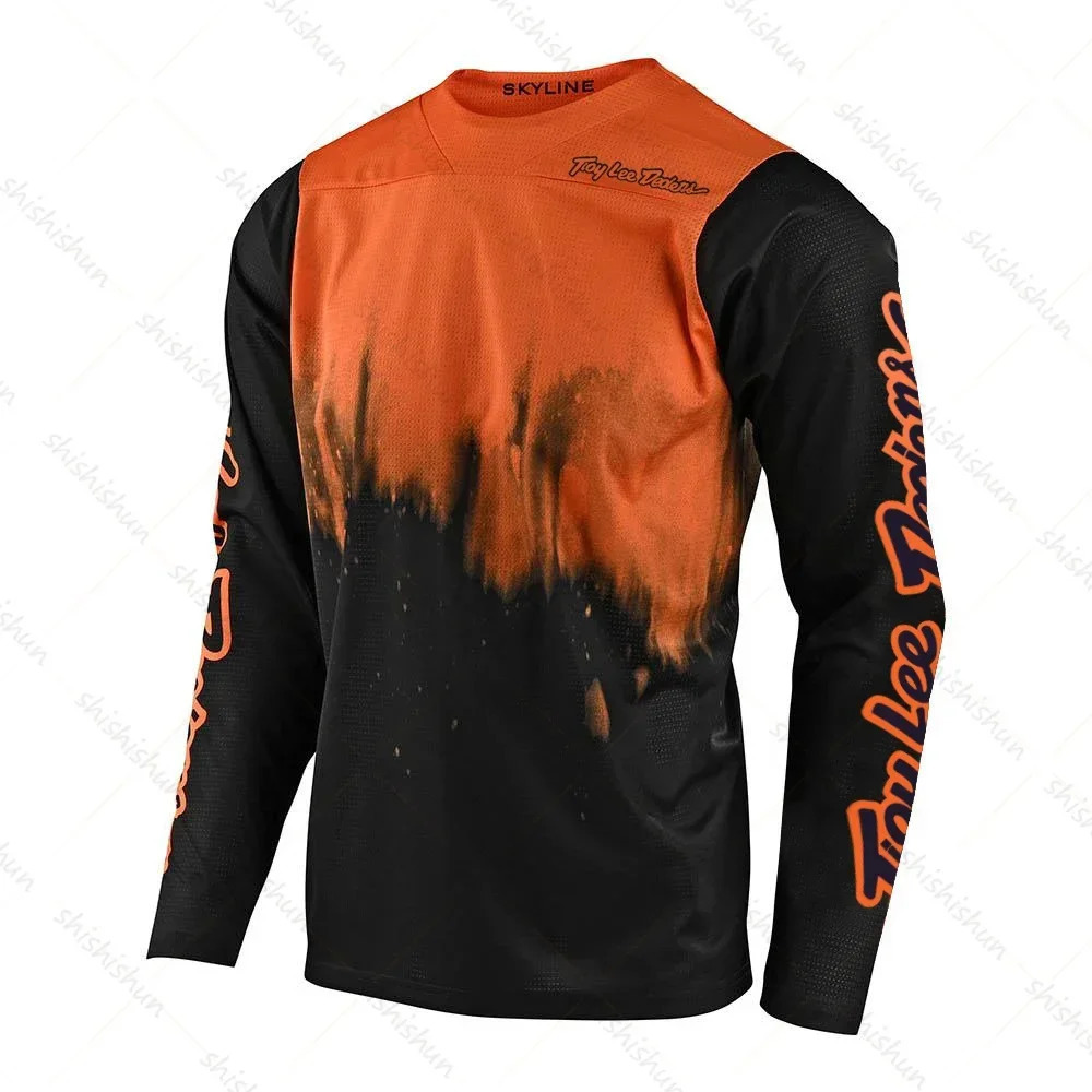 2025 Mens Downhill Cycling Jersey Mountain Bike MTB Shirt Cross Country DH Motorcycle Cycling Jersey Motocross Enduro Jersey 250108
