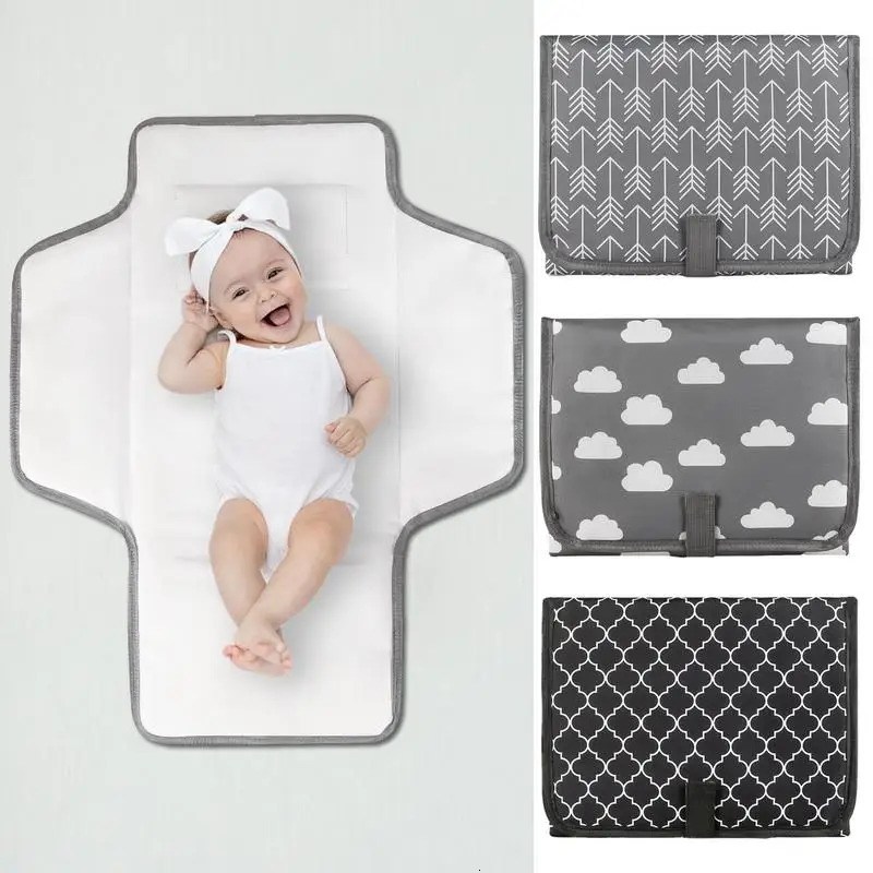 Baby Portable Foldable Washable Compact Travel Nappy Diaper Changing Mat Waterproof Floor Change Play Mat 250109