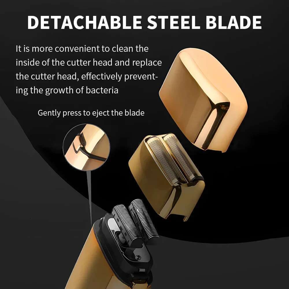 KM-TX1 Factory Direct Full Metal Electric Reciprocating Twin Blade Double Head USB Charging Men's Razor Shaver