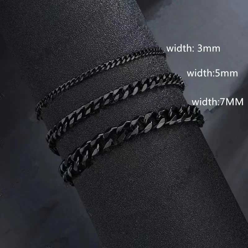 Miniamlist Men Bracelet Gold Jewelry Street Style Stainl Steel 316L 18k Gold Plated Cuban Chain Bracelets For WomenXJ250109