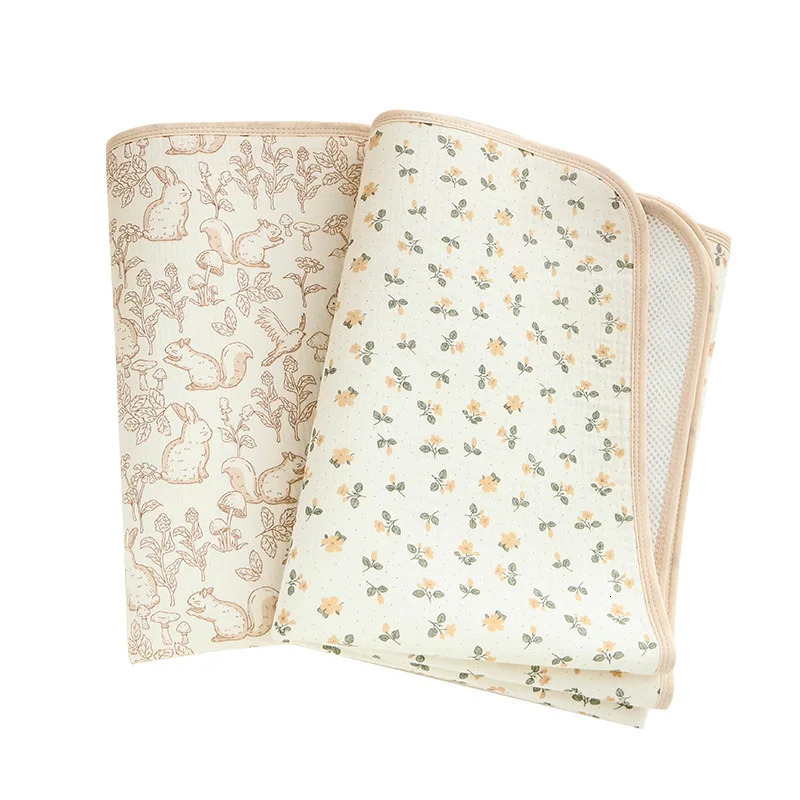 Cotton Baby Diaper Changing Mat Large Size Diaper Changing Pad Covers Waterproof Childrens Bed Sheet Bedding Items 250109