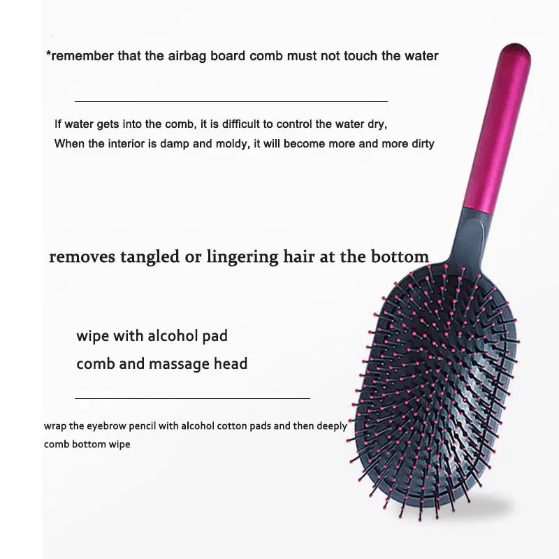 Airbag Hairbrush Girls Massage Hair Comb Scalp Wet Curly Detangle Brush For Salon Hairdressing Styling Tools For Women 250106