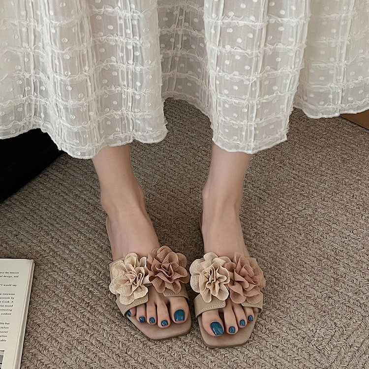 Women Slippers Flat Bottom hot Comfort Fashion Versatile Designer Shoes wer Gentle Style Triple Brown Apricot Free shipping