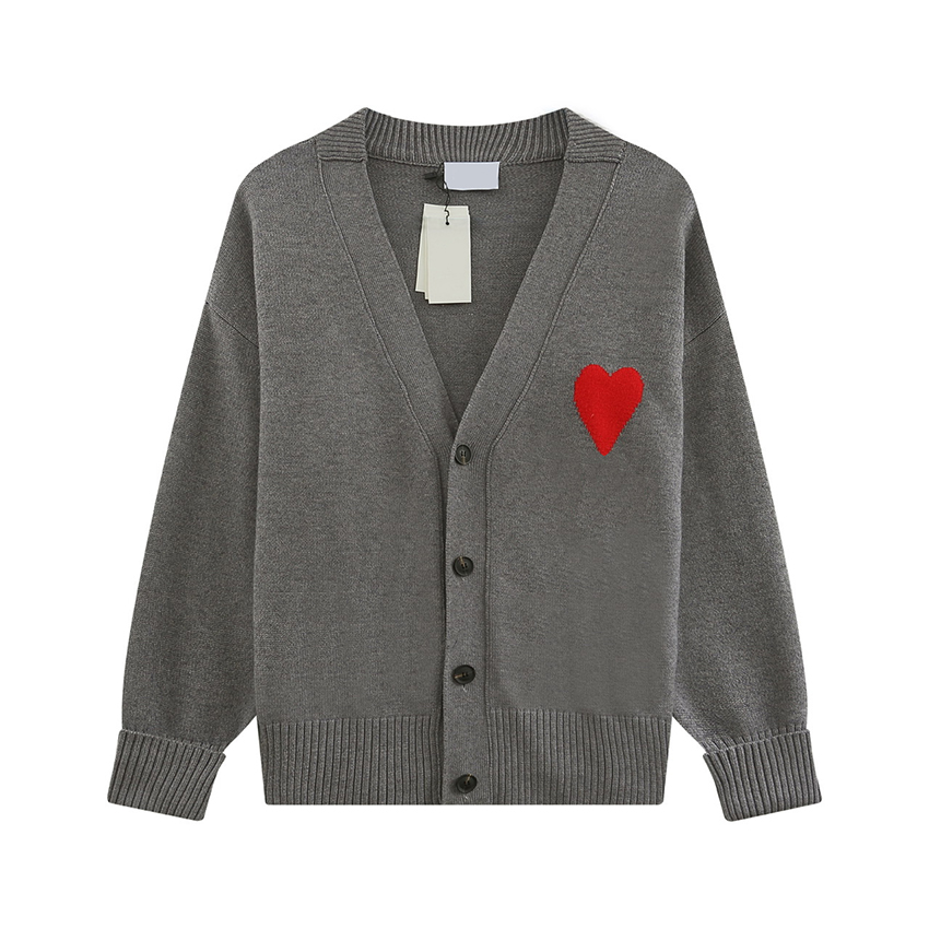 25S Fashion wear designer shirt knitted sweater embroidered heart solid color big love crewneck long sleeve knitted pullover Amii hoodies UK French High street