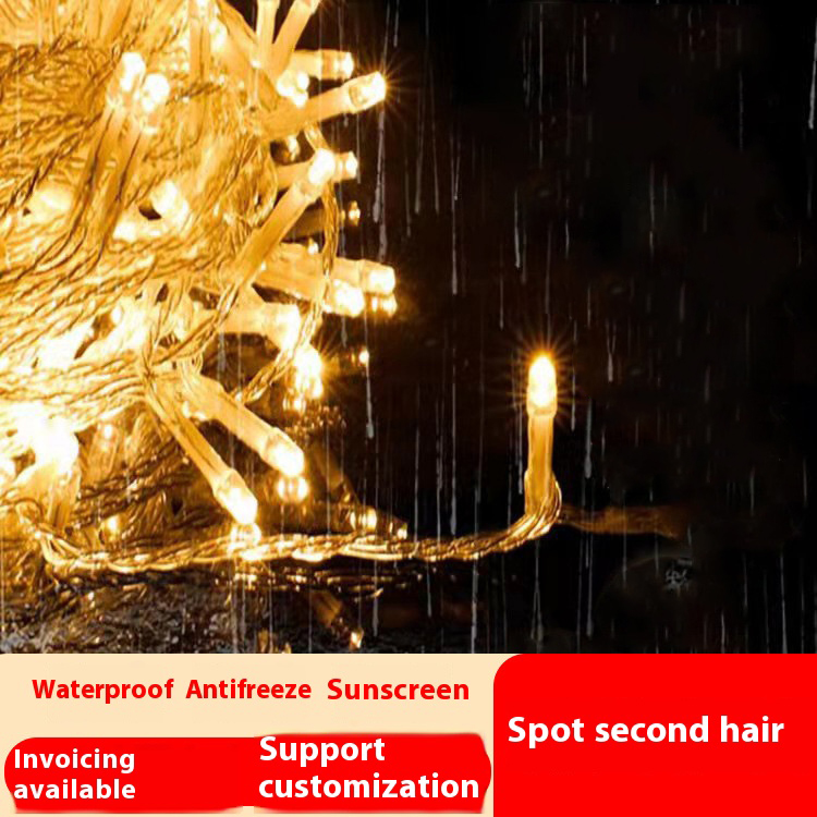 led small light string flashing lights string lights starry star string lights decoration lights stars holiday Christmas outdoor colorful lights campi