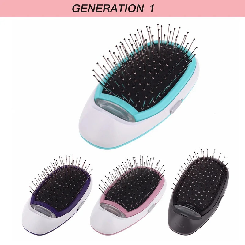 Black Ionic Styling Hairbrush Matte Ions Hair Brush Comb Hair Modeling Magic Beauty Massage Hairbrush Makes Hair Softer Shinier 250106
