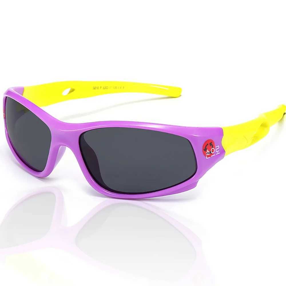 New silicone childrens sunglasses polarized sports and leisure sunglasses suitable for boys and Jill anti reflective UV 400 protection W250109