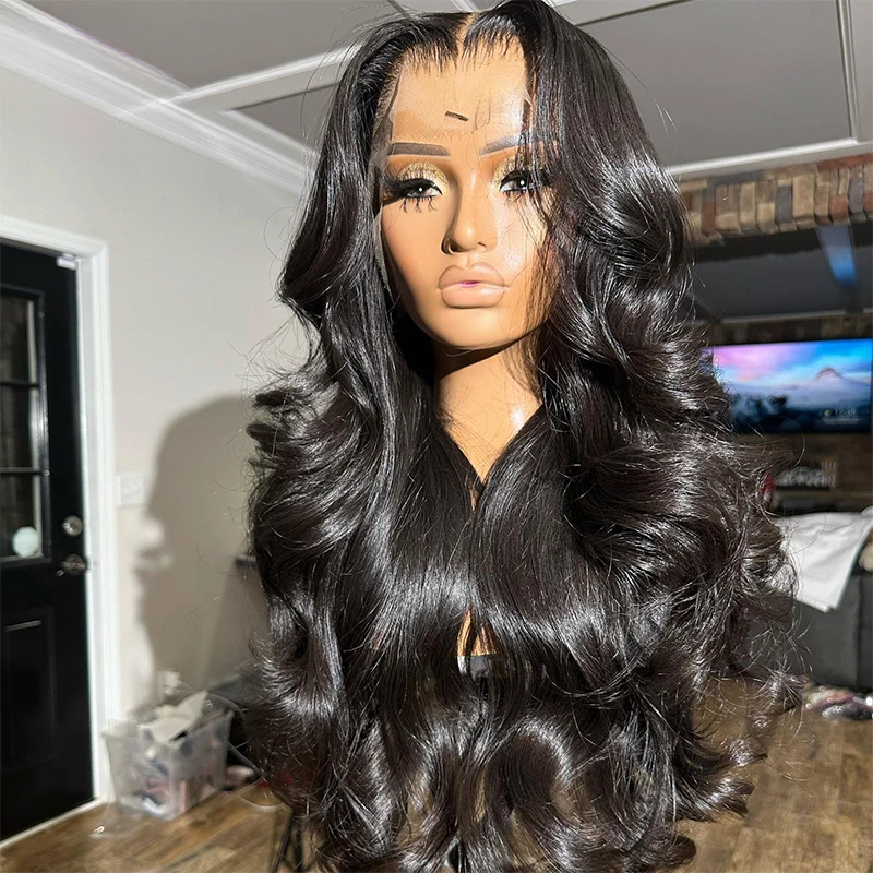 180density Ash Blonde Highlight Body Wave Wigs for Women Yellow Brown 13x4 Human Hair Frontal Glueless Lace Front Wig Synthetic Preplucked