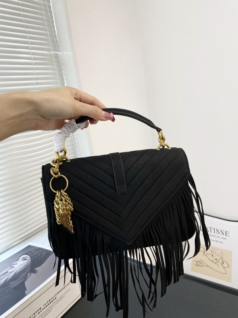 top Designer crossbody bag Luxury leather fringe Postman frosted imitation deer velvet V chain Classic fashion classic atmospheric shoulder bag
