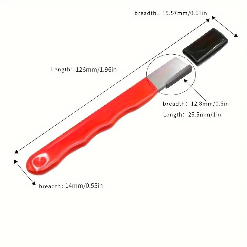 2 Pcs Professional Kitchen Knife Sharpener Tungsten Diamond Ceramic Sharpening Stone for All BladesRed and Black 250107
