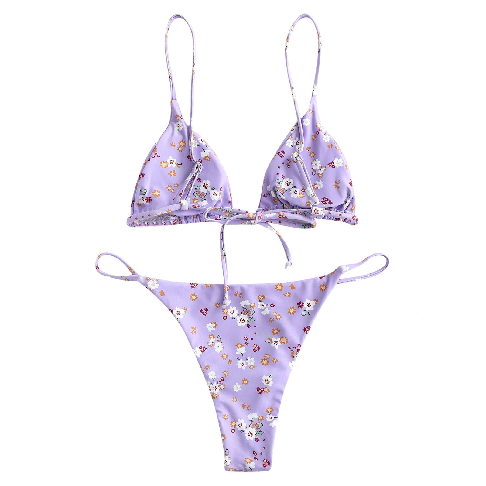 New Three Piece Sexy Women's Sexy Beach Bikini Designer Swimsuit Printed Swimwear Bikini