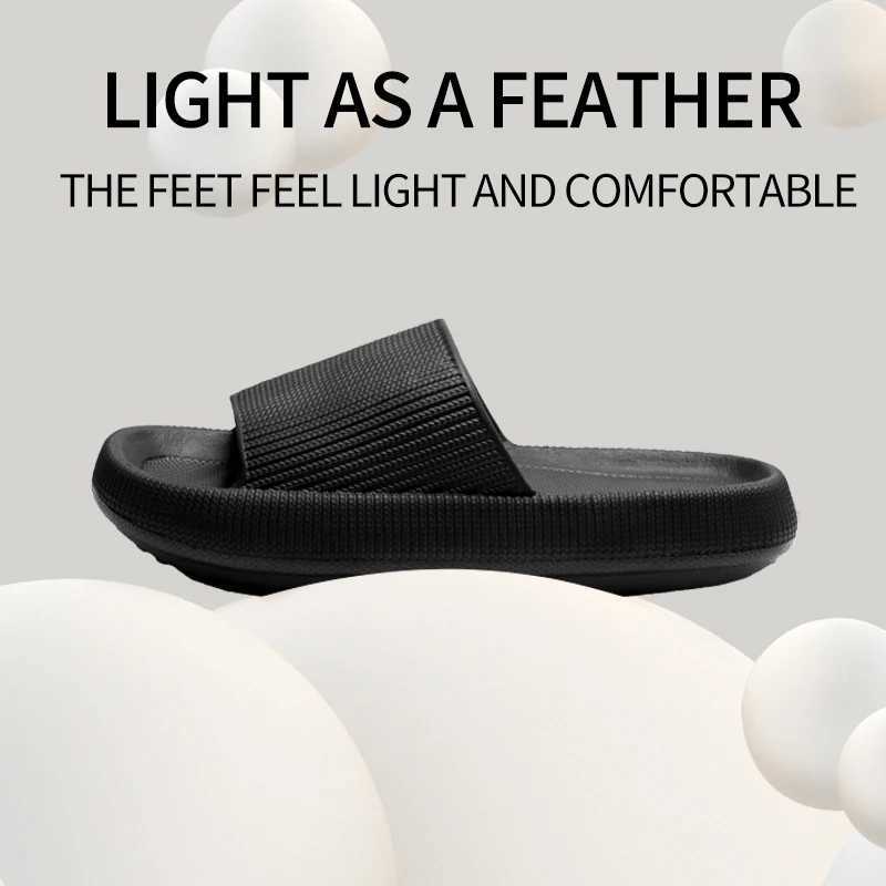 New Arrival Mens slippers with thick sole anti slip summer quarter bathroom shower Eva sandals T250108