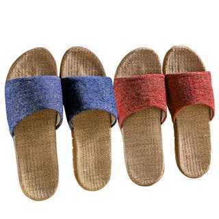 New Arrival Home Couple Indoor Slide Wooden Floor Cotton Linen Slide Family Non slip Men and Women Thick Bottom Summer T250108