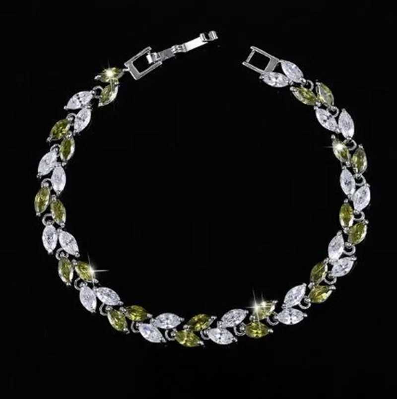 Exquisite Shining Rhinestone Zirconia Geometric Tennis Bracelet Women Fashion Trend Dinner Party Jewelry Girls GiftXJ250109