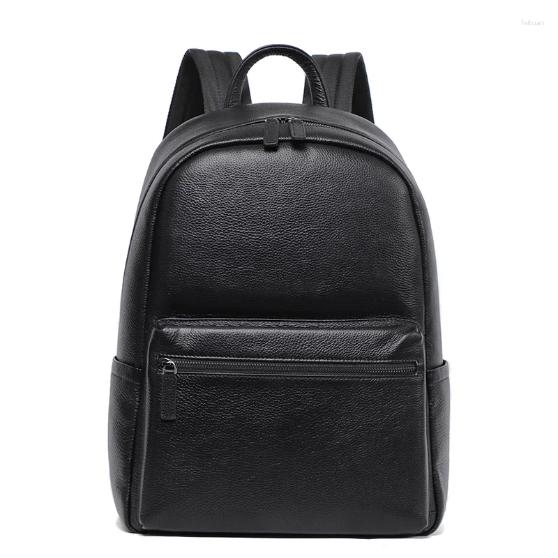Genuine Leather Backpack Men - Natural Skin, Durable & Stylish hot School Bag for Students, College, Travel