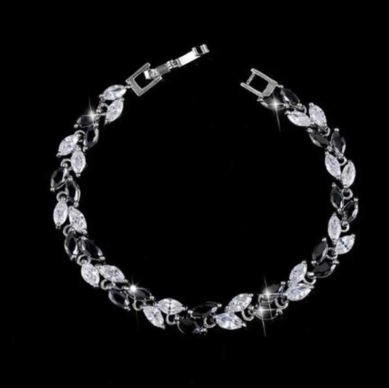 Exquisite Shining Rhinestone Zirconia Geometric Tennis Bracelet Women Fashion Trend Dinner Party Jewelry Girls GiftXJ250109