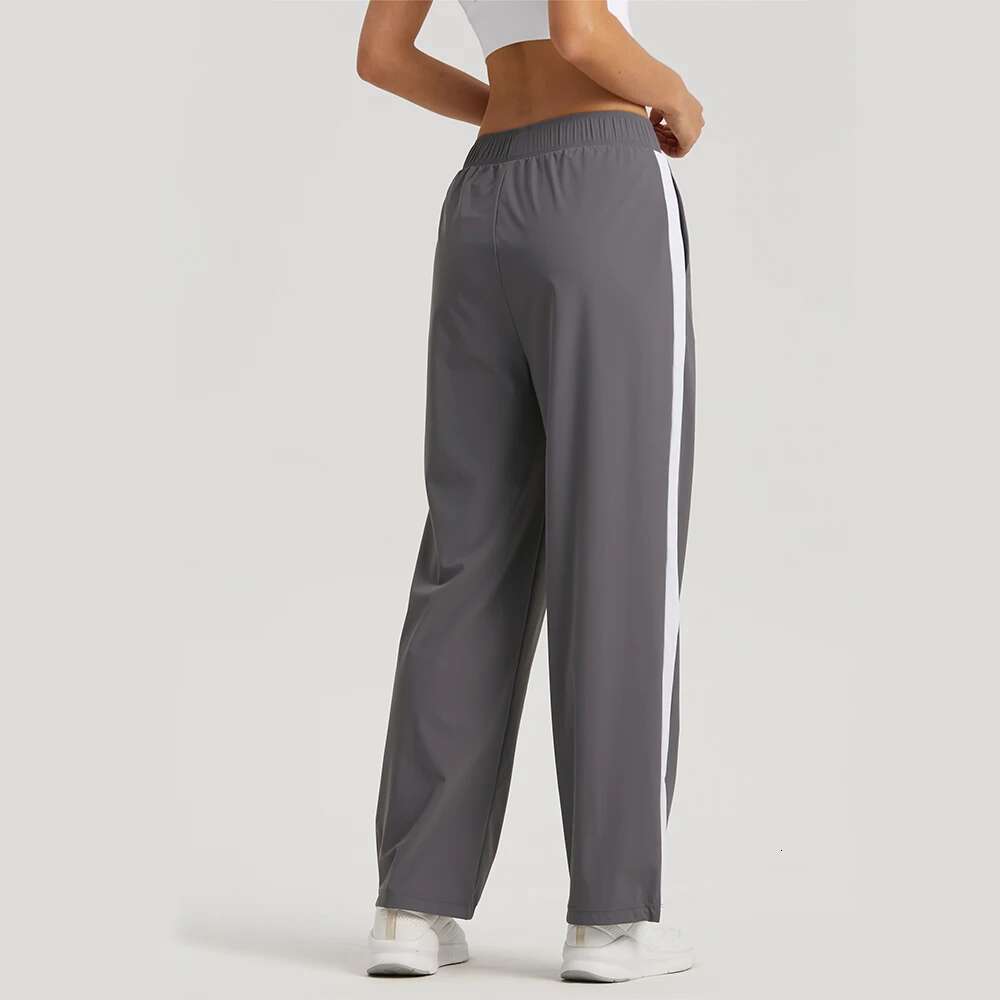 Women Sports Joggers Gym Adjustable Running Loose Striped Sun Protection Fiess Wide Leg Outdoor Workout Yoga Pants