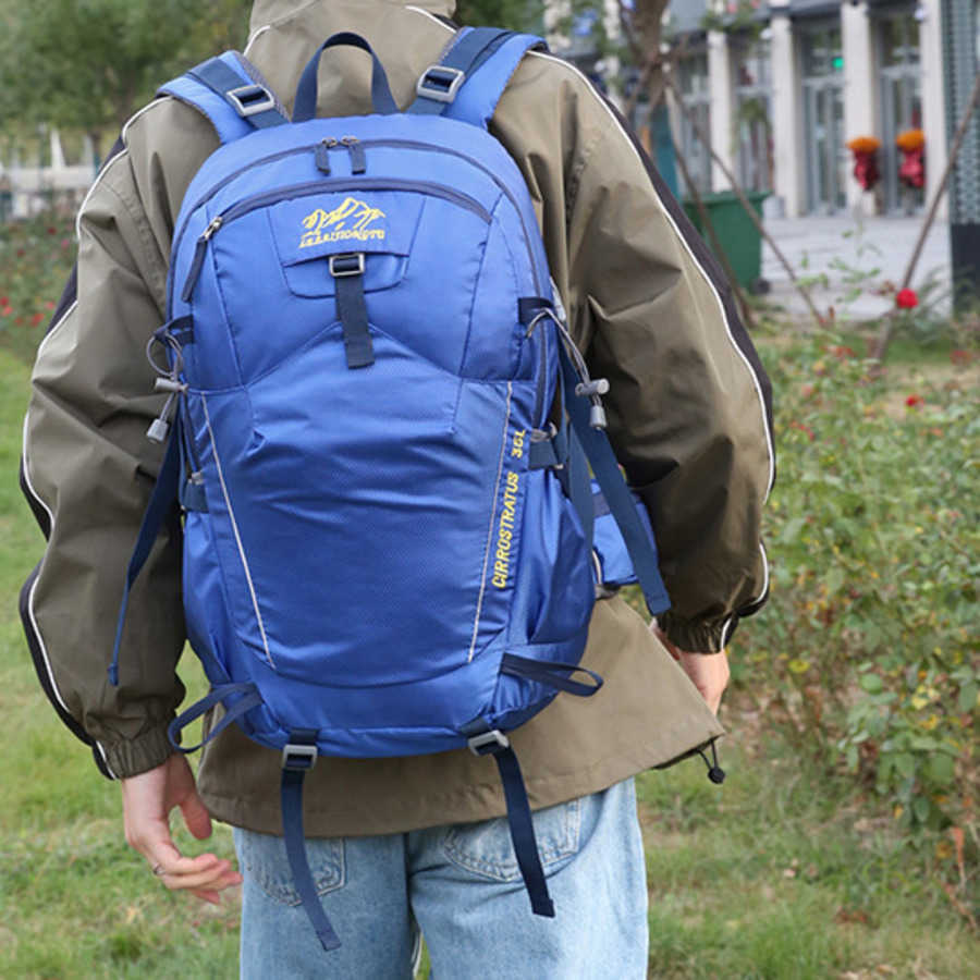 New Sport Outdoor Waterproof Nylon Backpack With Large Capacity Travel Backpack Print Travel Bag Daypack 240920