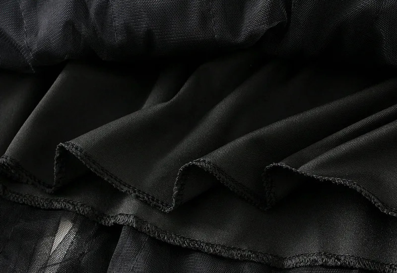 Ladies Sexy Skirts High Waist Irregular Mesh Mini Skirt Kawaii Falda Summer Female Streetwear Fashion Casual Women Clothes Boho 250106