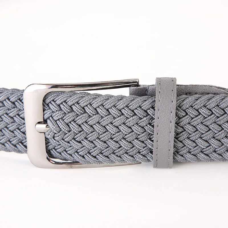 Plus Large Size 130 140 150cm Elastic Womens Casual Belt Womens Stamped Belt Elastic Canvas Buckle Trouser Belt W250109