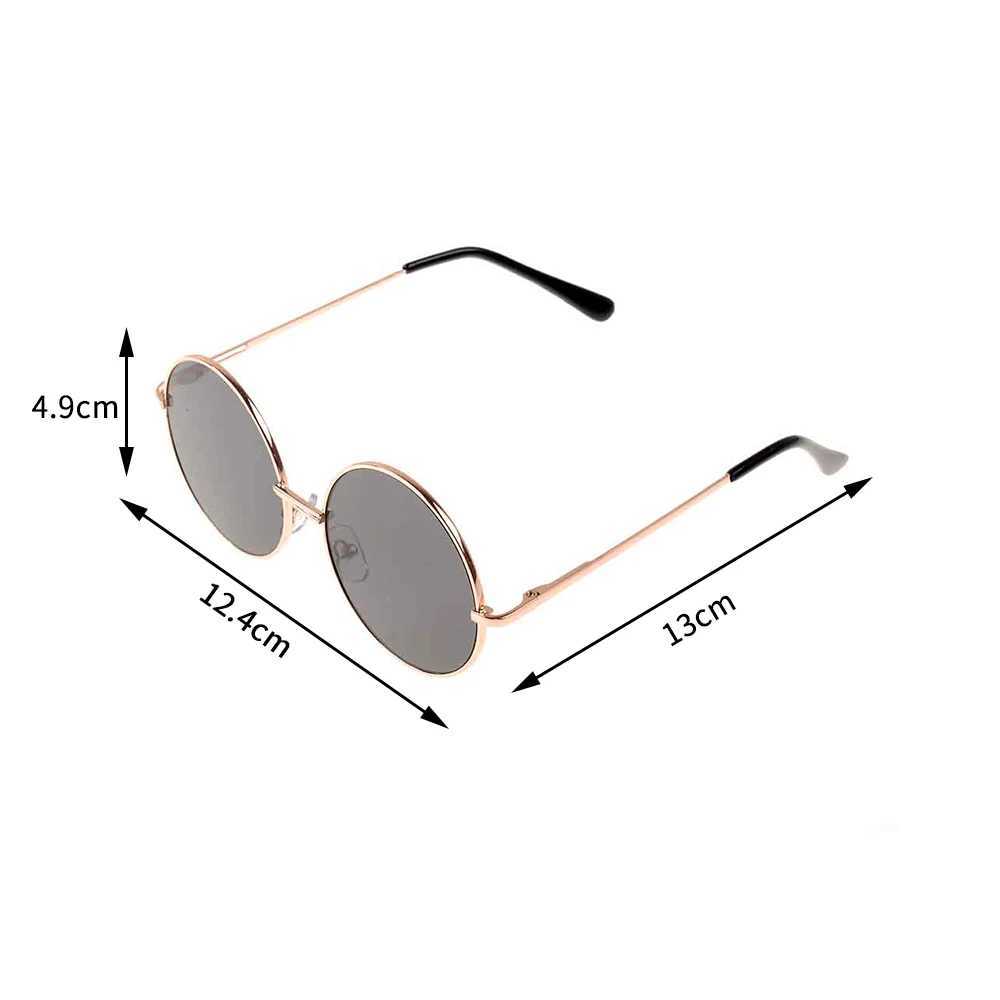 New Childrens Retro Round Sunglasses Outdoor Sun Protection Baby Boys and Girls Sunglasses Summer UV Protection Sunshade Childrens Glasses W250109