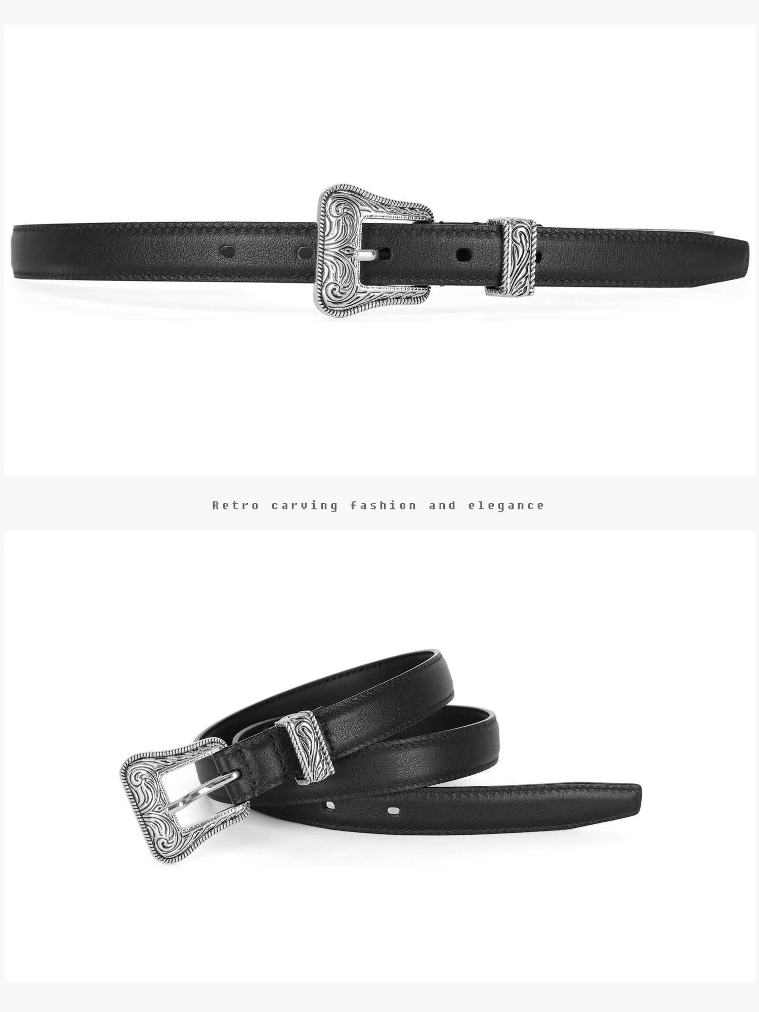 Womens Leather Belt Simple Wild Jeans Belt Korean Ins Wind Decorative Leathn Luxer Fashioury DesignerBelt with Suit Trousers W250109