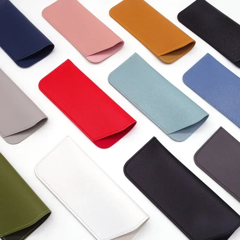 1Pcs PU Leather Glasses Bag Sunglasses Reading Eyeglasses Protective Cover Case Box Pouch Eyewear Protector Accessories 250109