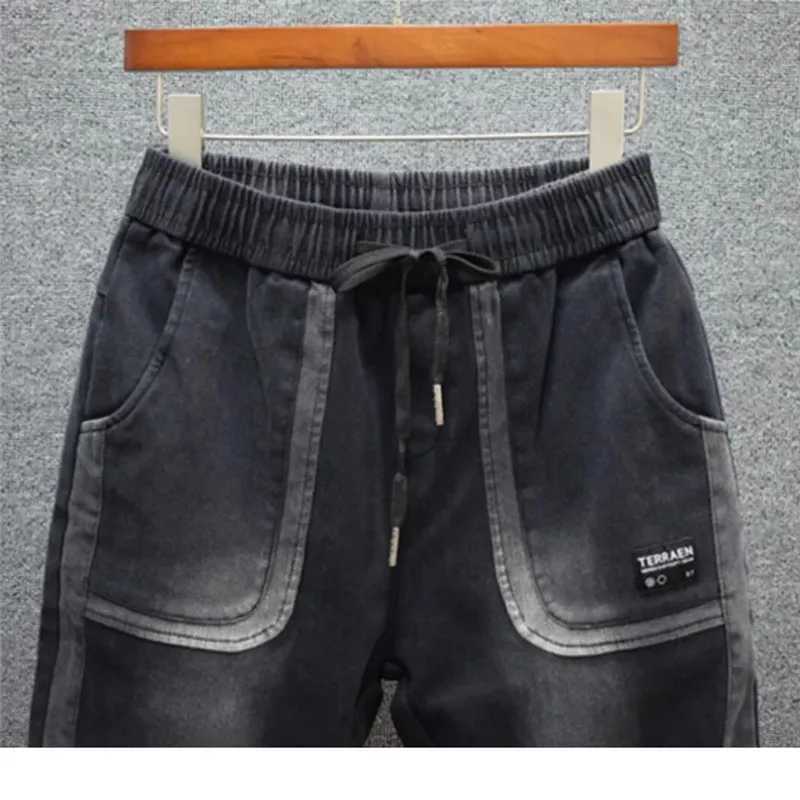Spring and autumn mens ultra-thin fit mens casual jeans Hombre fashion harem pants street mens jeans Trouser M250109