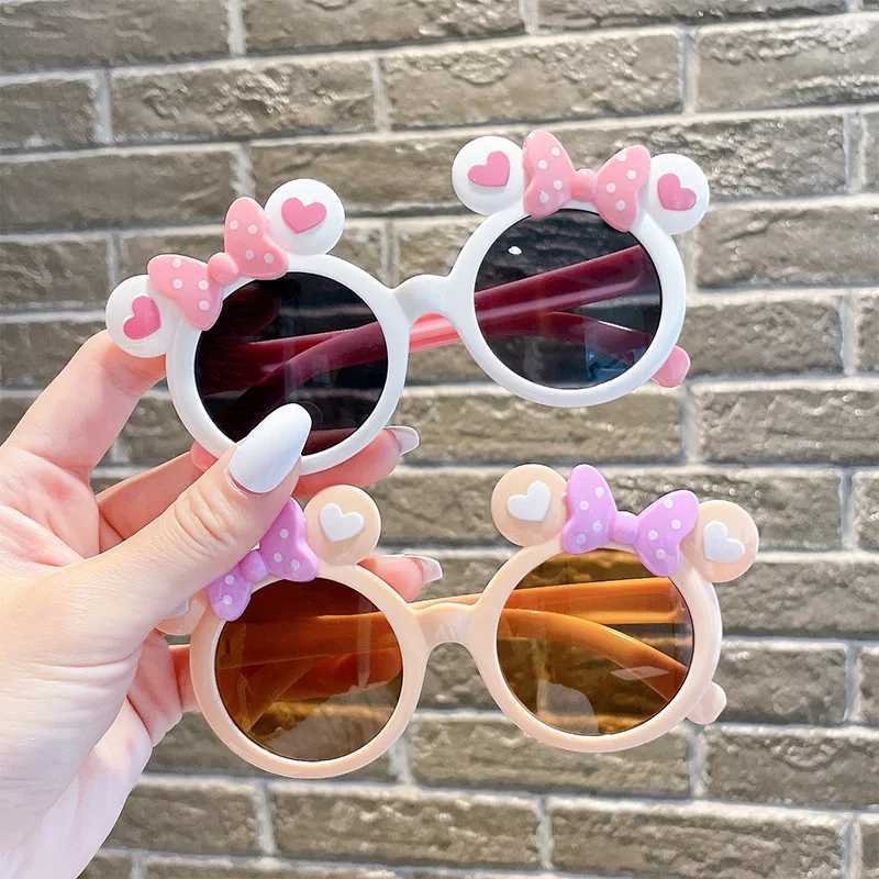 Childrens Cute Sunglasses for Boys and Girls Outdoor Sun Protection Summer Baby Sports Sunshade Glasses Childrens UV400 Sunglasses W250109