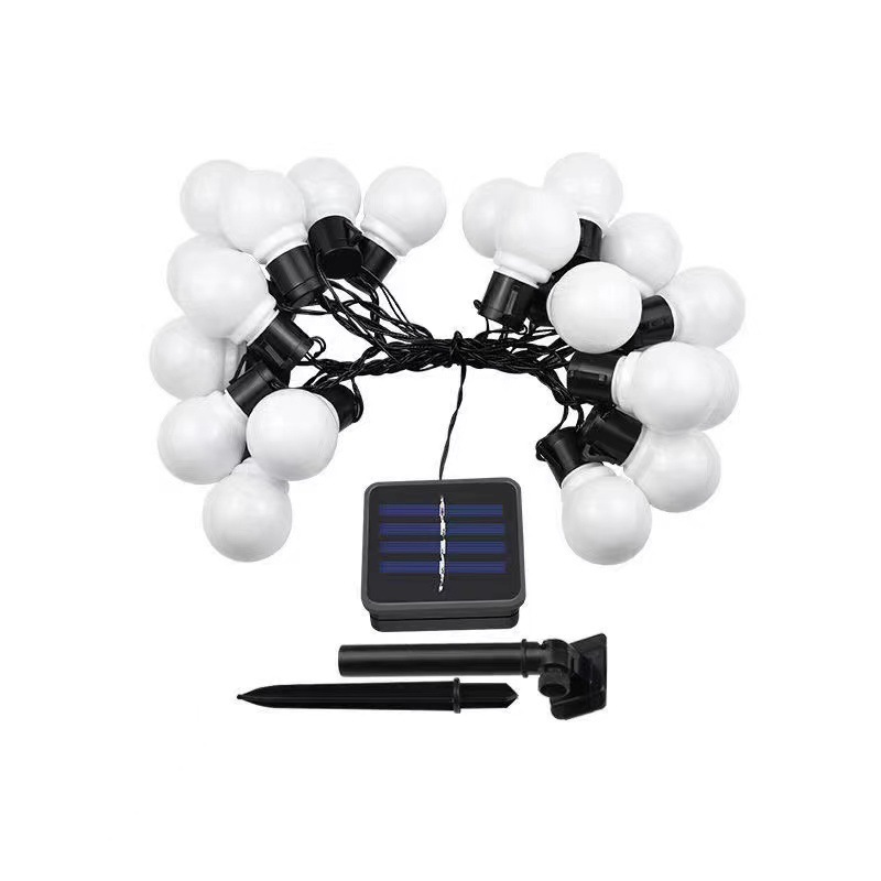 Outdoor light string LED large ball lantern string camping atmosphere light string stall light G50 ball bubble curtain waterproof lantern