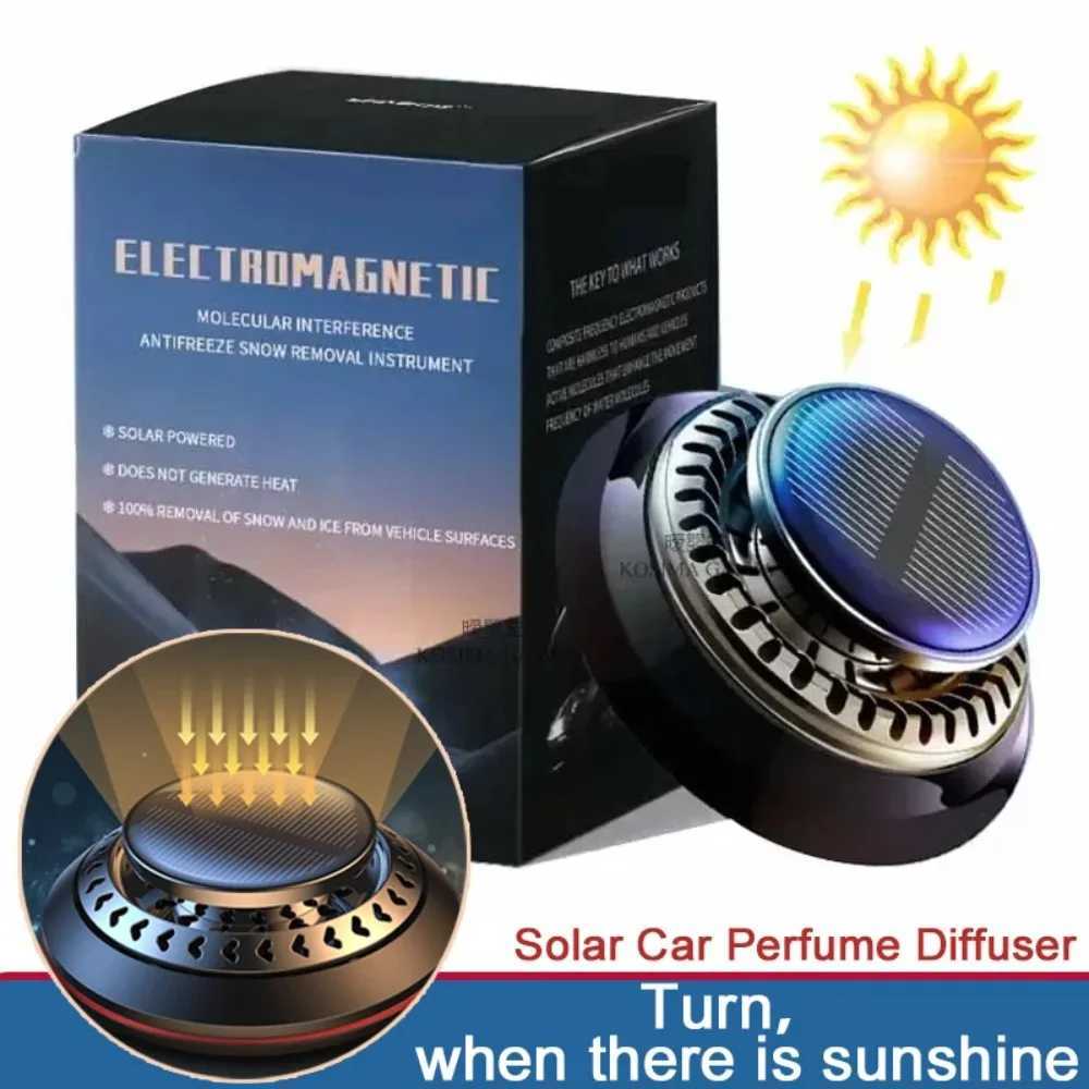 Car Air Freshener Solar car perfume diffuser decoration durable perfume car air freshener microwave molecular instrument sensor freshener H250108
