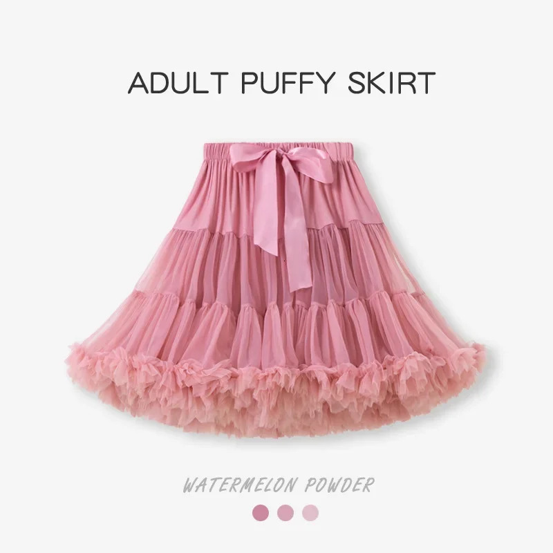 Womens Tulle Tutu Skirt Ballerina Pettiskirt Fluffy Girls Ballet Skirts For Puffy Cancan Under Wedding Dress PP001 250106