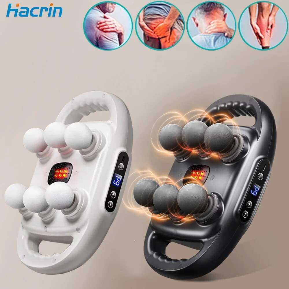 Fascia 6 Heads Massage Gun Relaxation Electric Massager Deep Tissue Muscle Pain Relief for the Whole Body