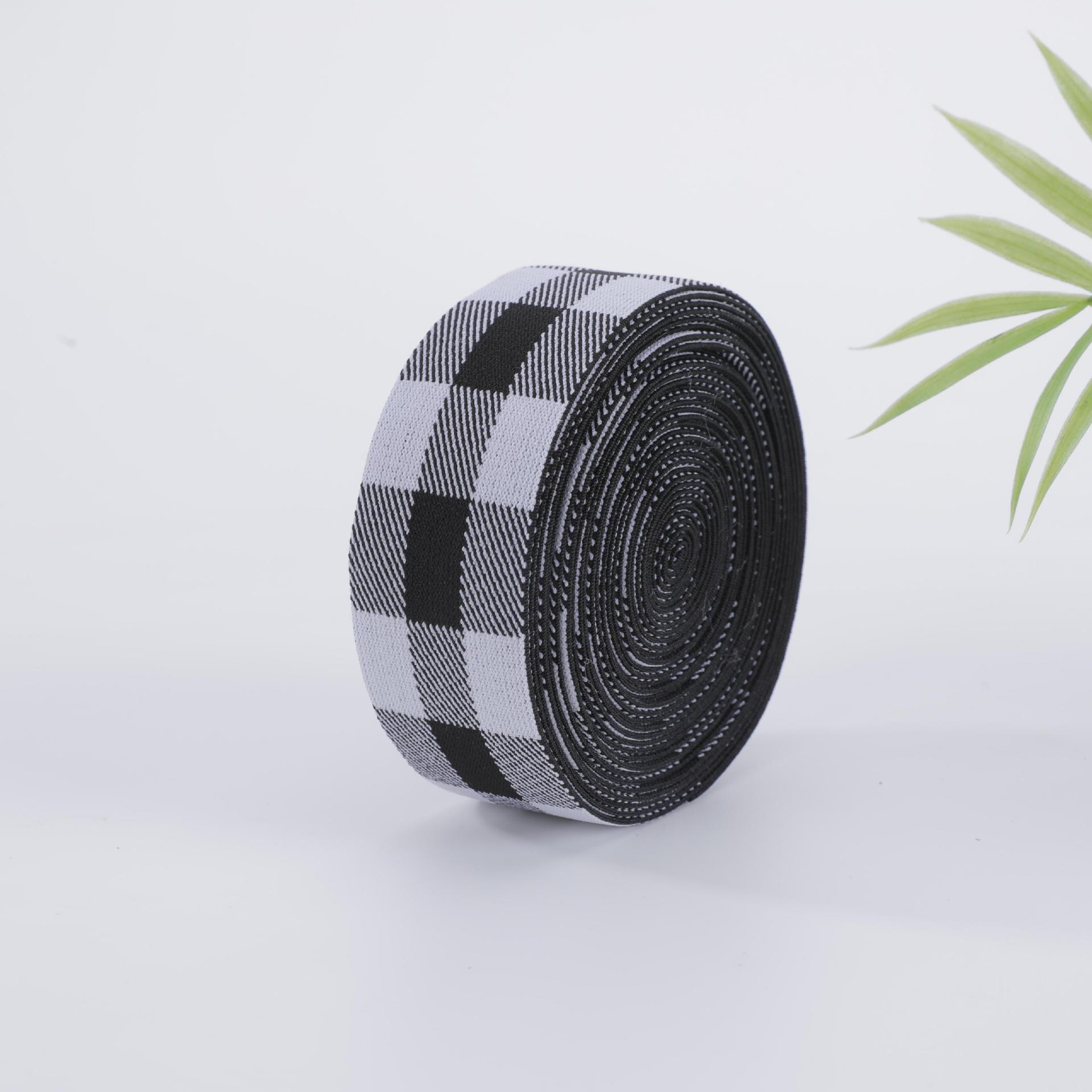 Home clothing elastic band thickened elastic multi-color waistband elastic band polyester printed band
