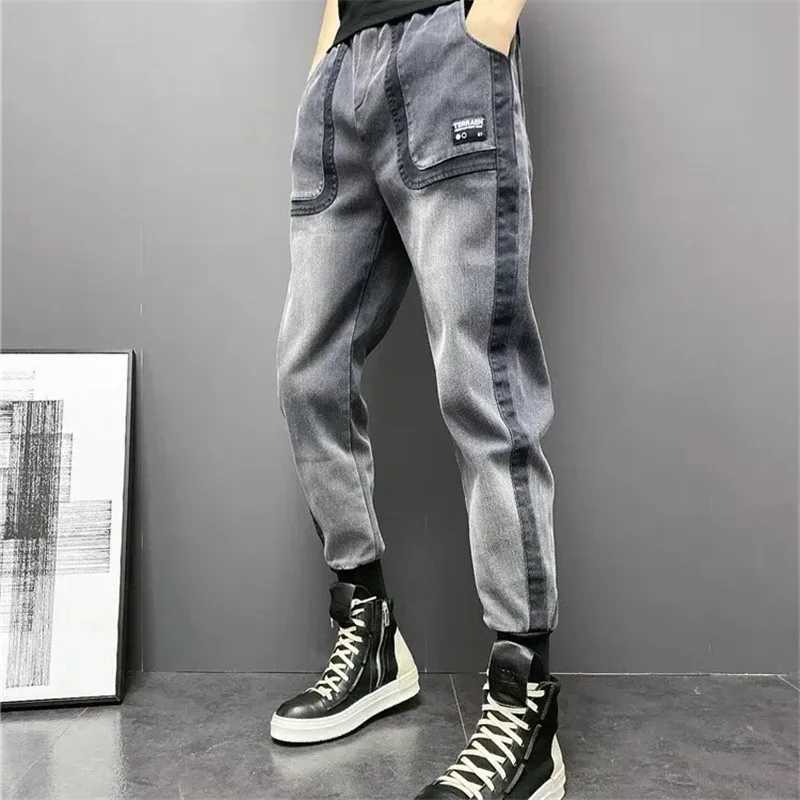 Spring and autumn mens ultra-thin fit mens casual jeans Hombre fashion harem pants street mens jeans Trouser M250109