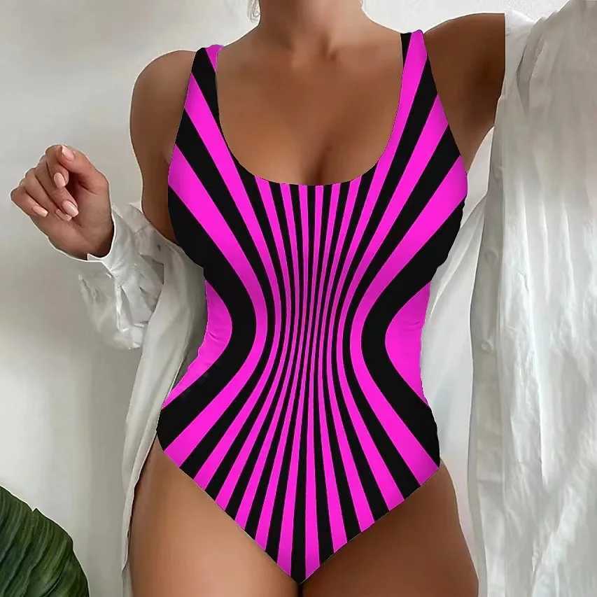 S-5XL Women One Piece Swimsuit 2024 Summer 3D Print Swimwear Monokini Large Size Beachwear Push Up Bathing Suit Maillot De BainXJ240108