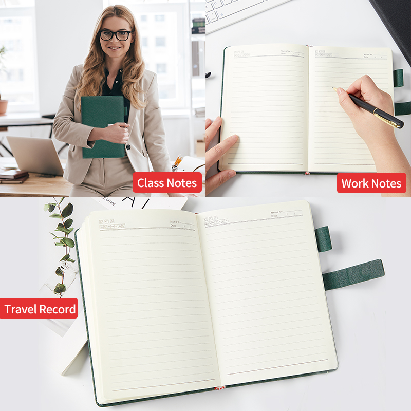 Stylish A5 Workplace Notes Book Featuring Delicate Crosshatch Design