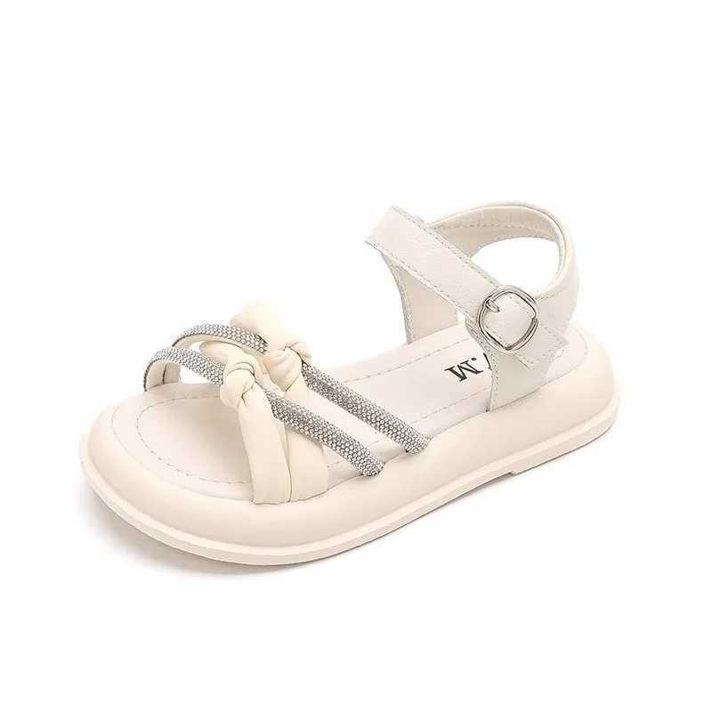 Girls Sandals 2024 New Summer Childrens Fairy Style Fashion Womens Anti slip Princess Shoes W250108