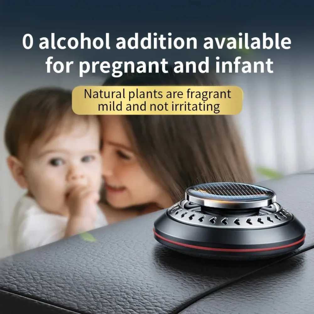 Car Air Freshener Solar car perfume diffuser decoration durable perfume car air freshener microwave molecular instrument sensor freshener H250108