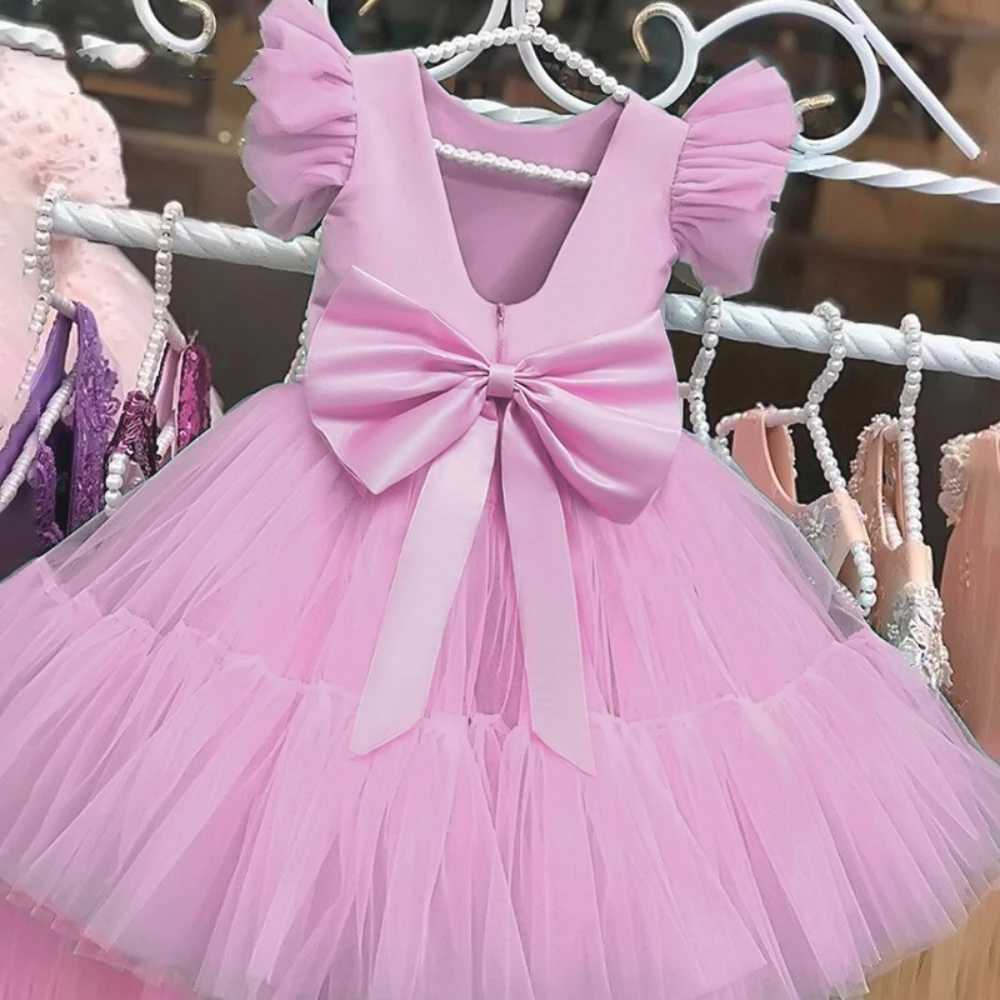 Summer Lace Princess Bridesmaid Dress for Girl Kids Clothes Wedding Tutu Par Dresses Ball Gown Formal Pageant Birthday DressesXJ250108